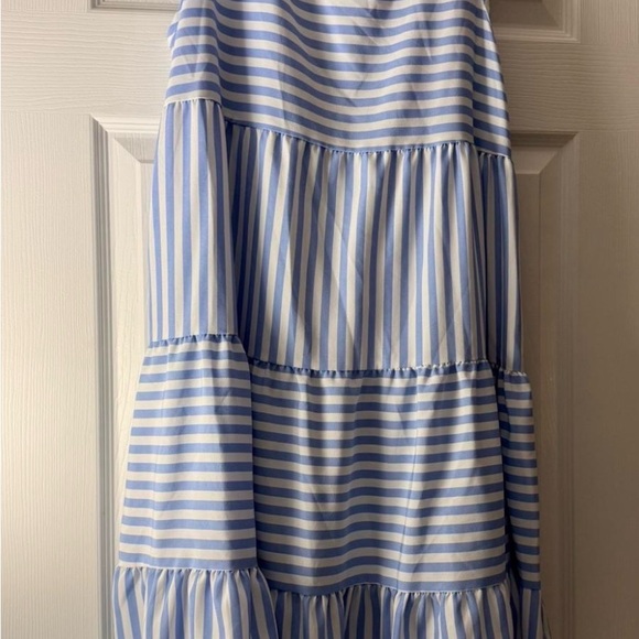 SHEIN Blue and White Striped Mini Dress - Picture 2 of 4